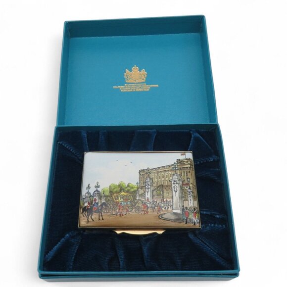 BILSTON And BATTERSEA Limited Edition Silver Jubilee Trinket 1977 England Vintag - Picture 1 of 10